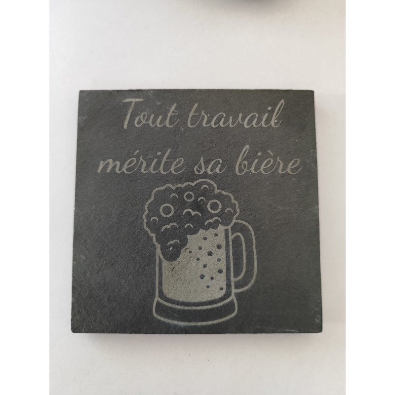 Dessous de verre - Le Travail