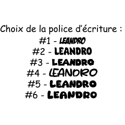 Sticker Prénom Monochrome