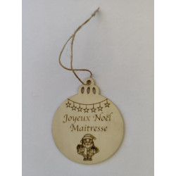 Boule de noël La Maitresse