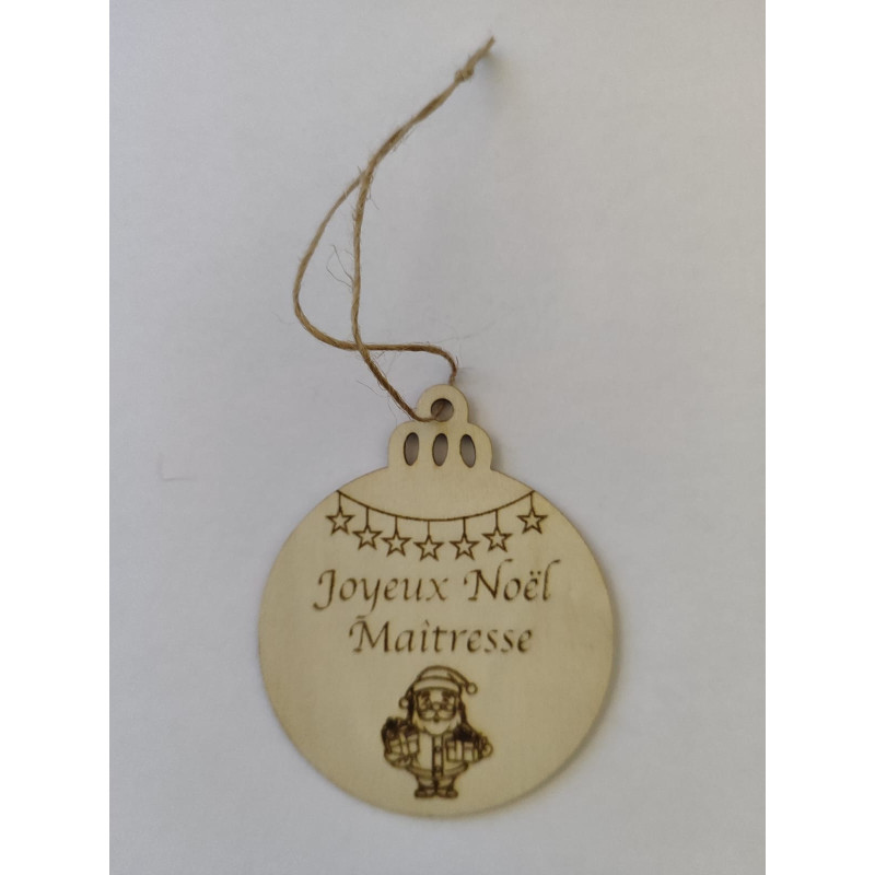 Boule de noël La Maitresse