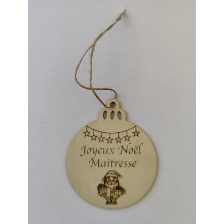 Boule de noël La Maitresse